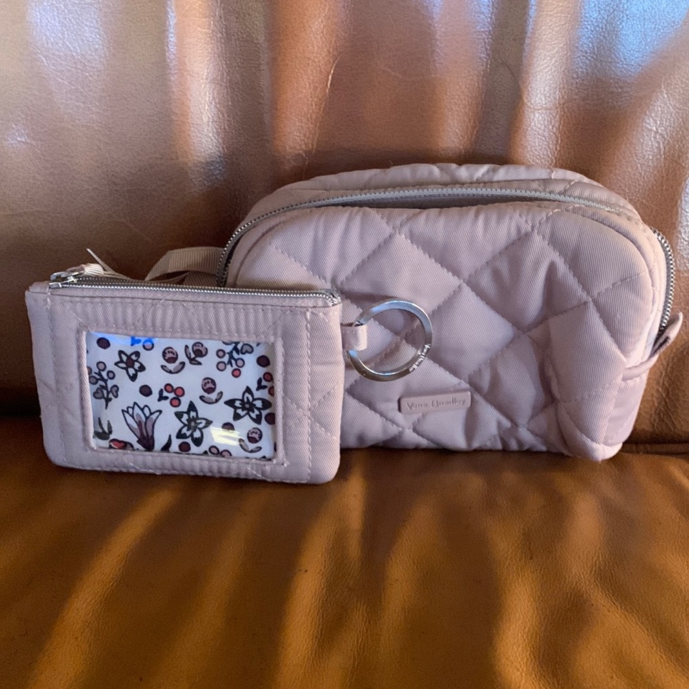 Vera Bradley “Mini Cosmetic” and Coin Purse in Dover Mauve.